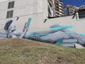 Mike Shankster, Blinded, Mural, South Bank, Brisbane.