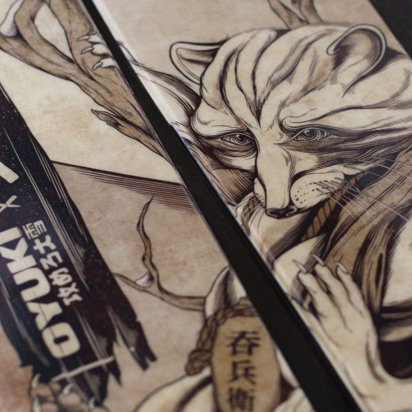 Mike Shankster - Oyuki x Aramda JJ - Tanuki Ski Illustration - Close up