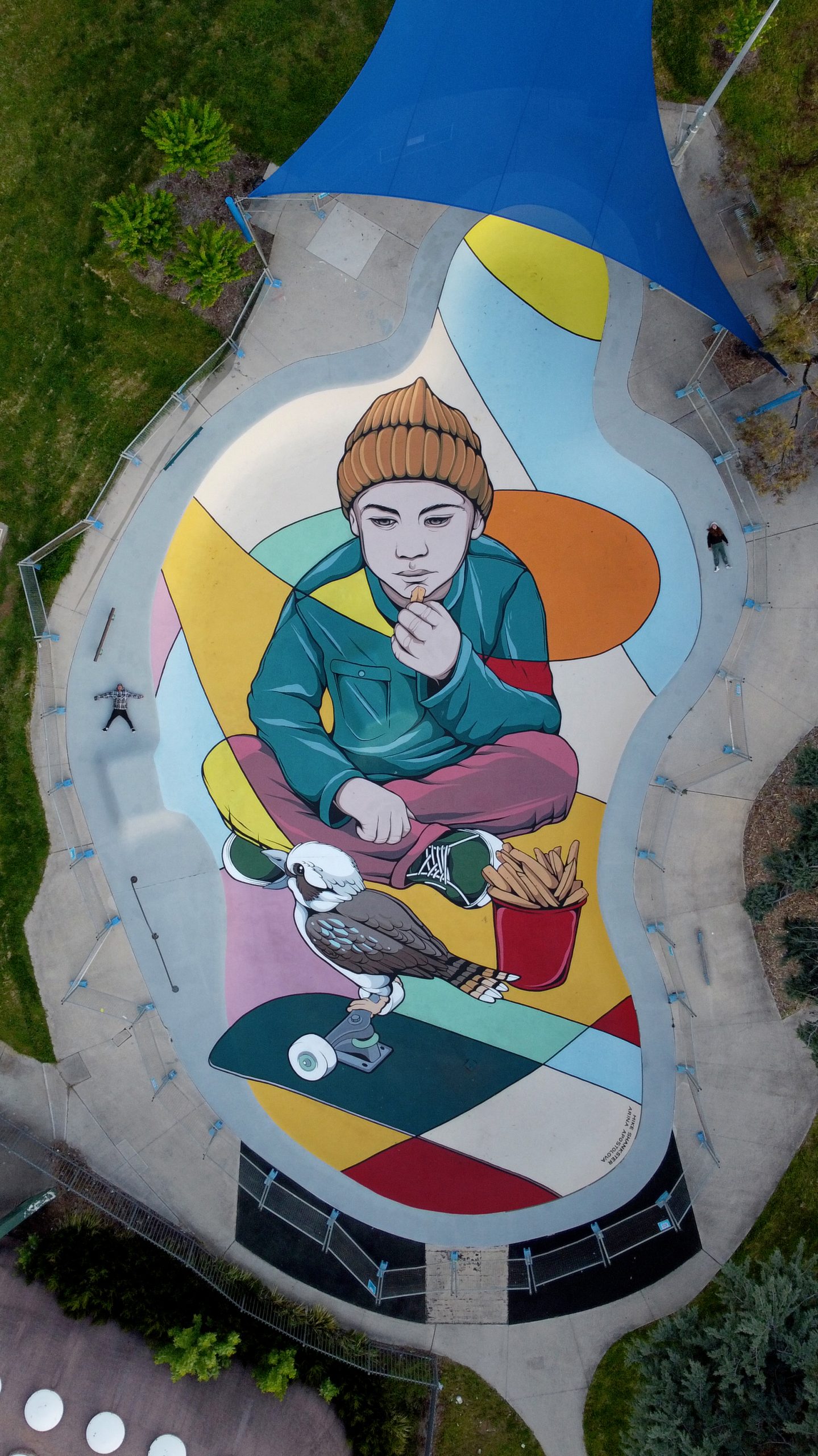 Queanbeyan Skate Park Mural - Mike Shankster - Mural