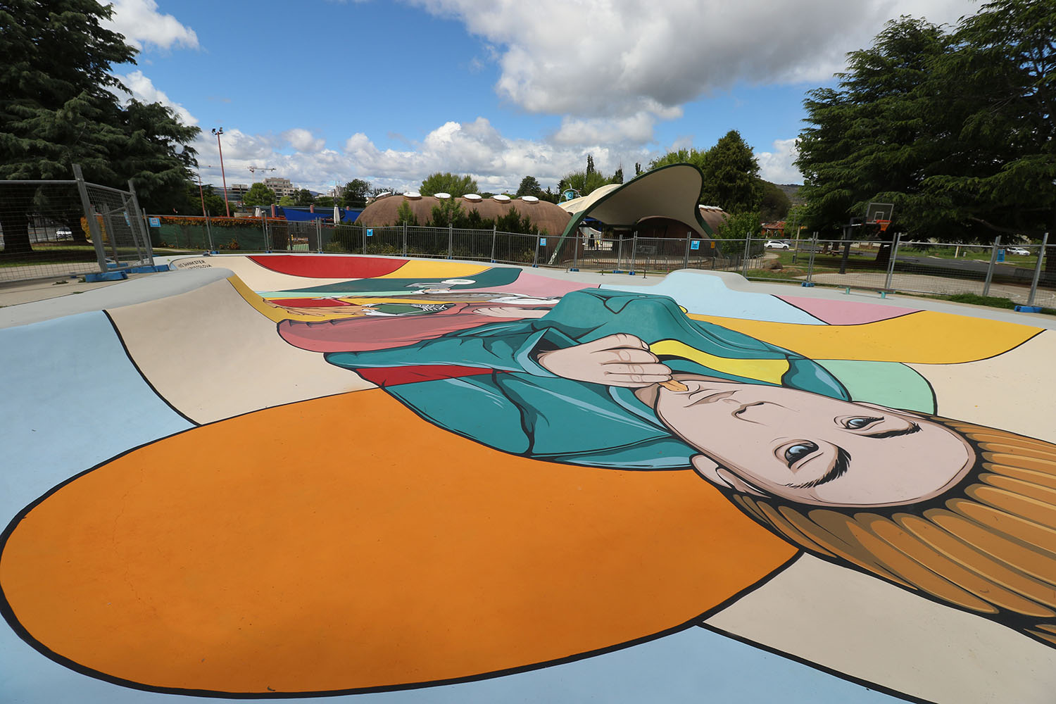 Queanbeyan Skate Park Mural - Mike Shankster - Mural